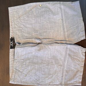 Oakley Light Gray Men's Flat Front Shorts